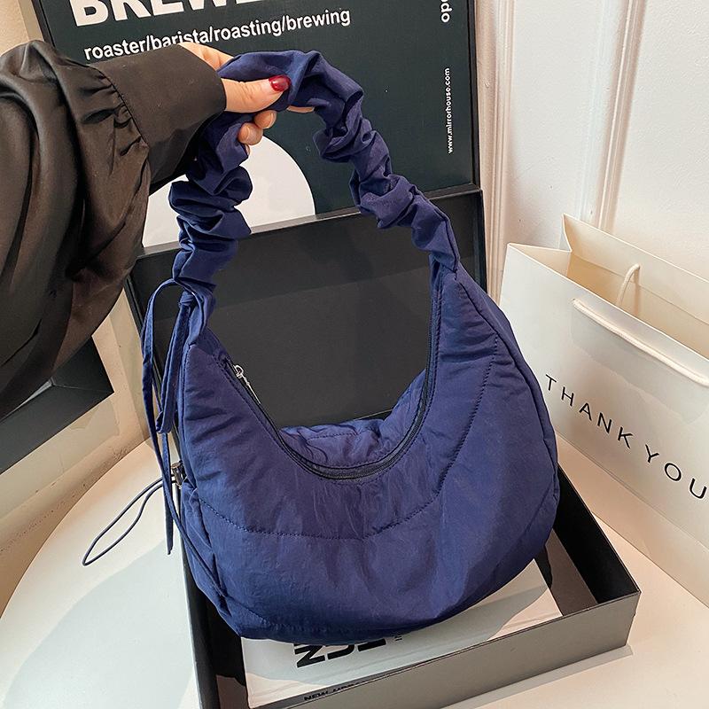 Blue Solid One Handle Sling Bag