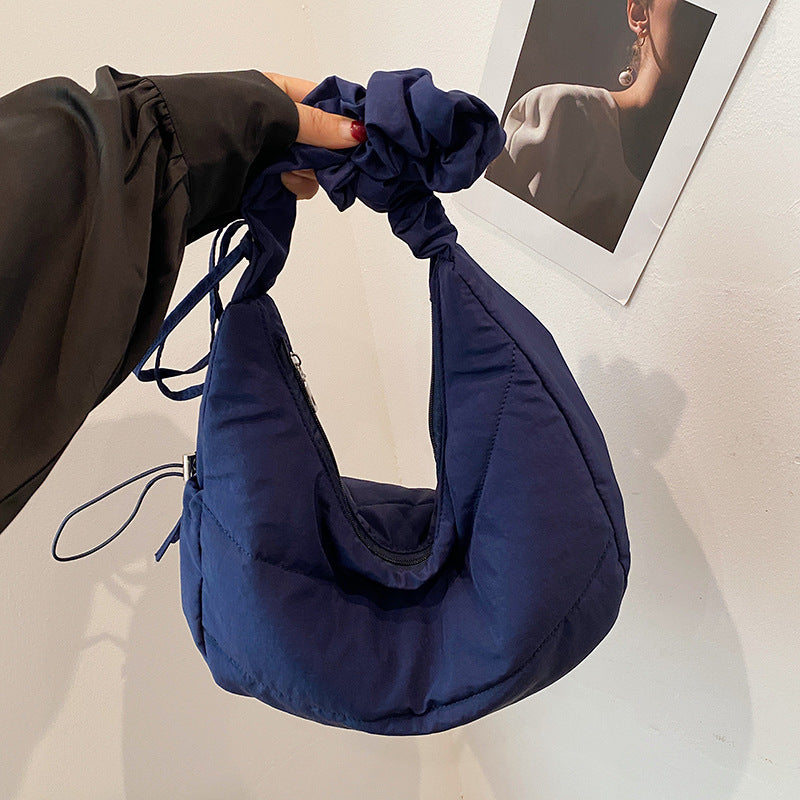 Blue Solid One Handle Sling Bag
