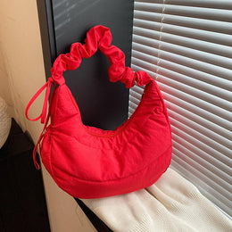 Red Solid One Handle Sling Bag