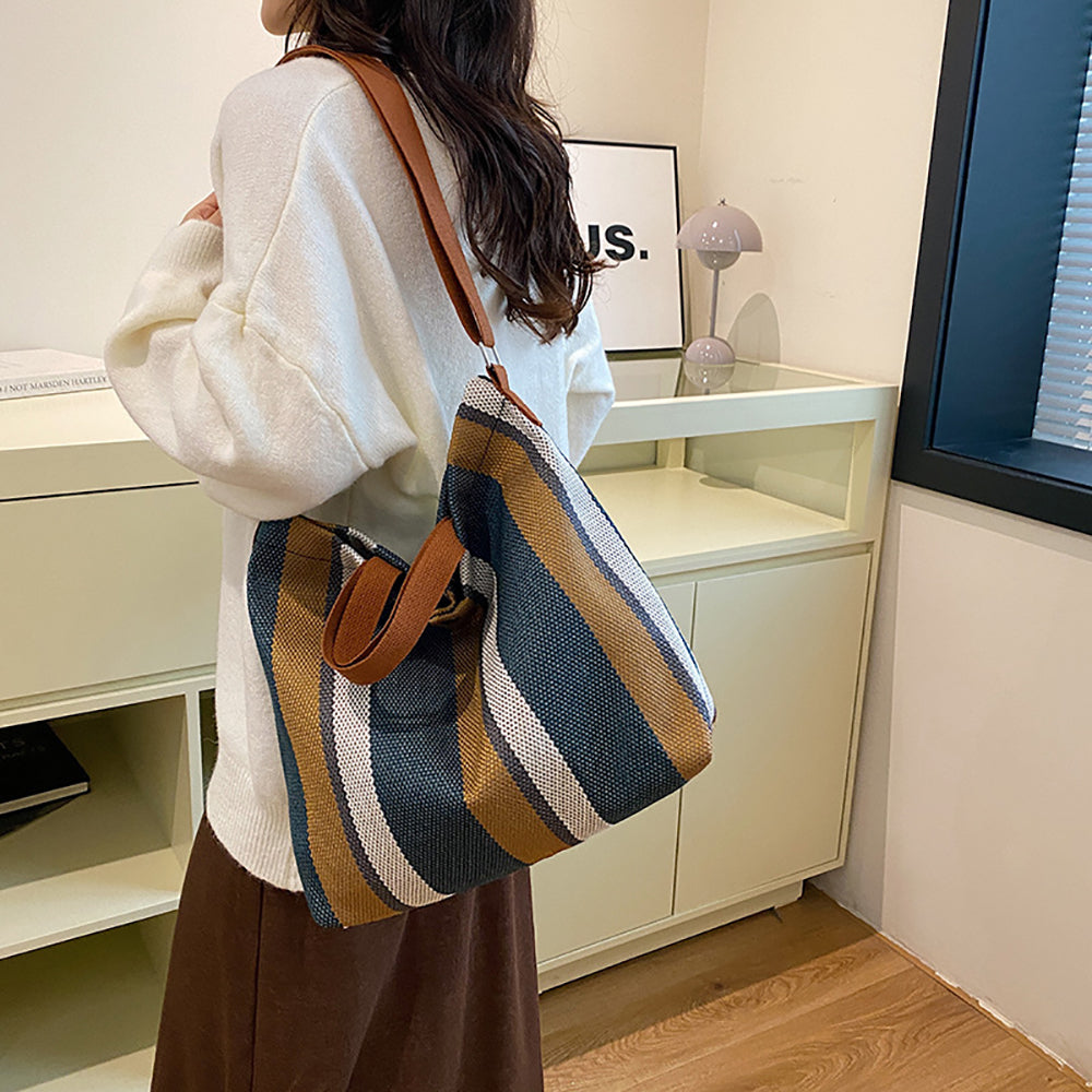 Colourblocked Bucket Handheld Bag
