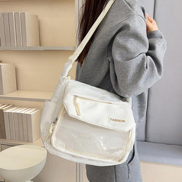 Black Solid One Handle Sling Bag