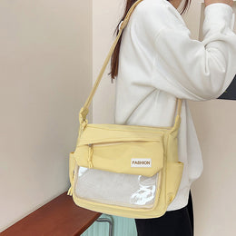 Black Solid One Handle Sling Bag