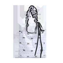 Black Printed One Handle Hobo Bag