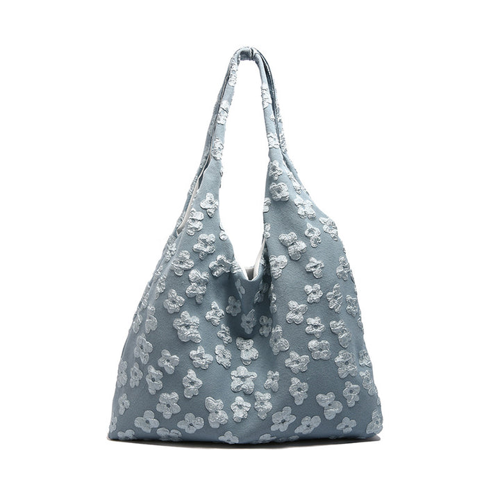 Floral Embellished Bucket Shoulder Bag