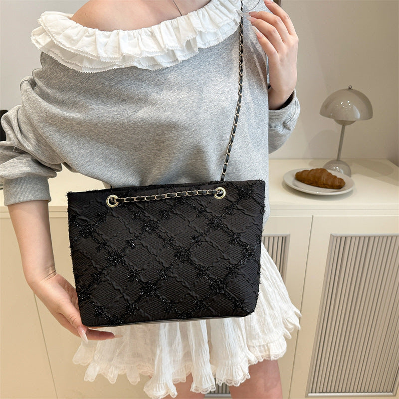 Textured Bucket Shoulder Bag