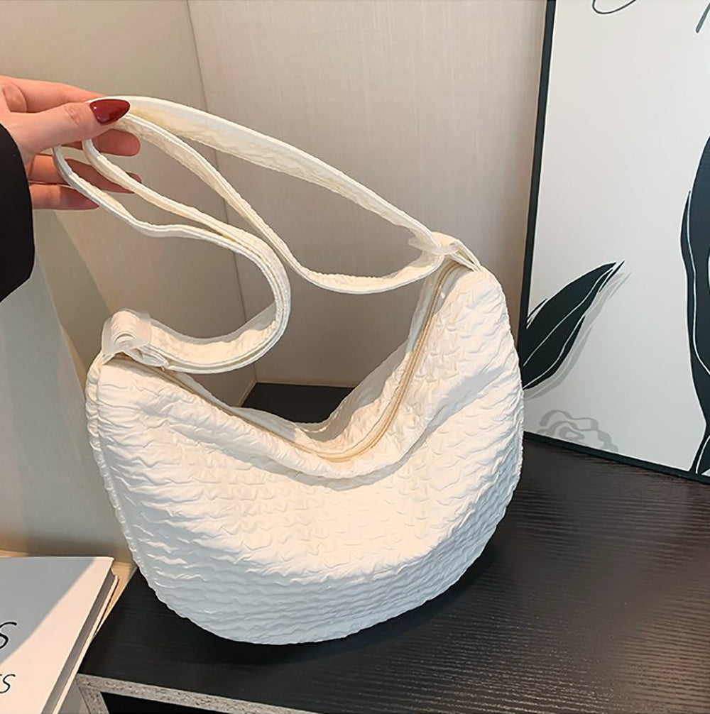 Textured Hobo Bag