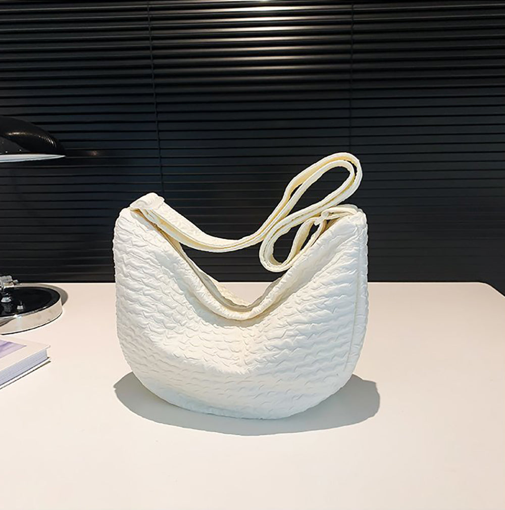 Textured Hobo Bag