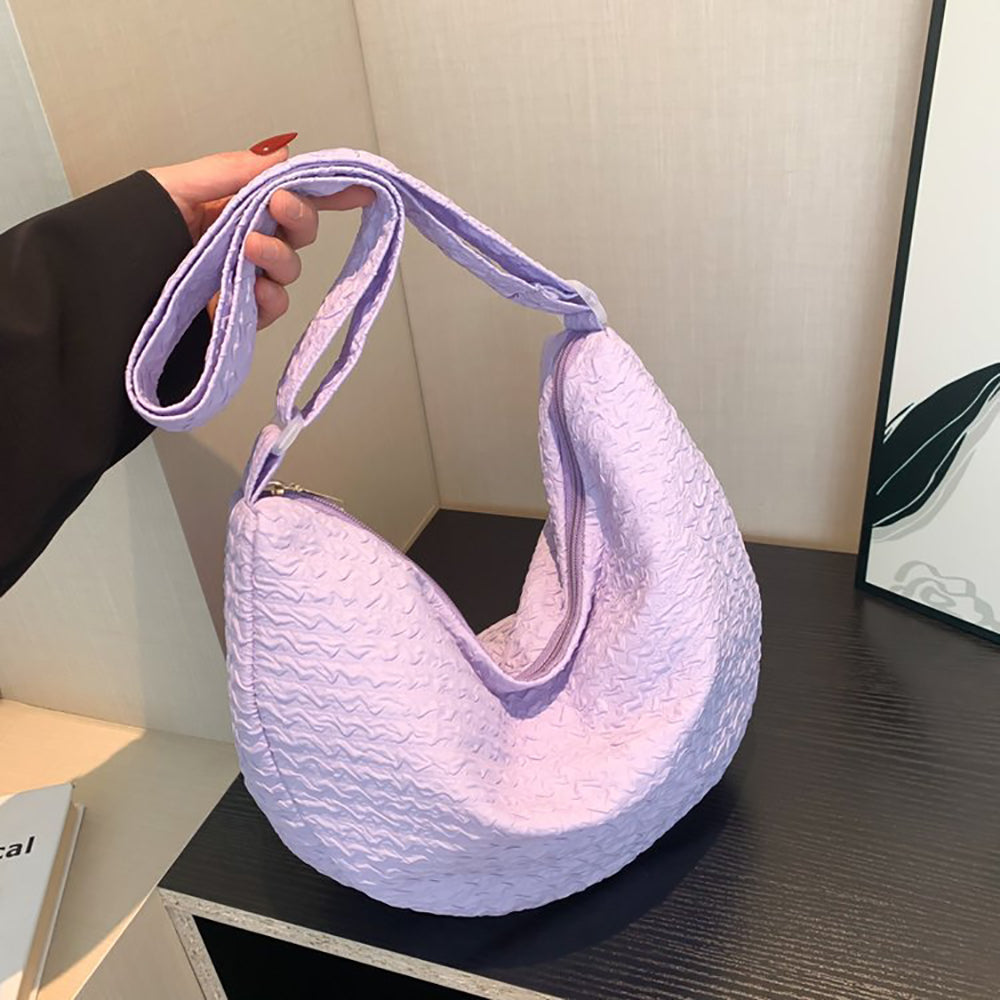Textured Hobo Bag