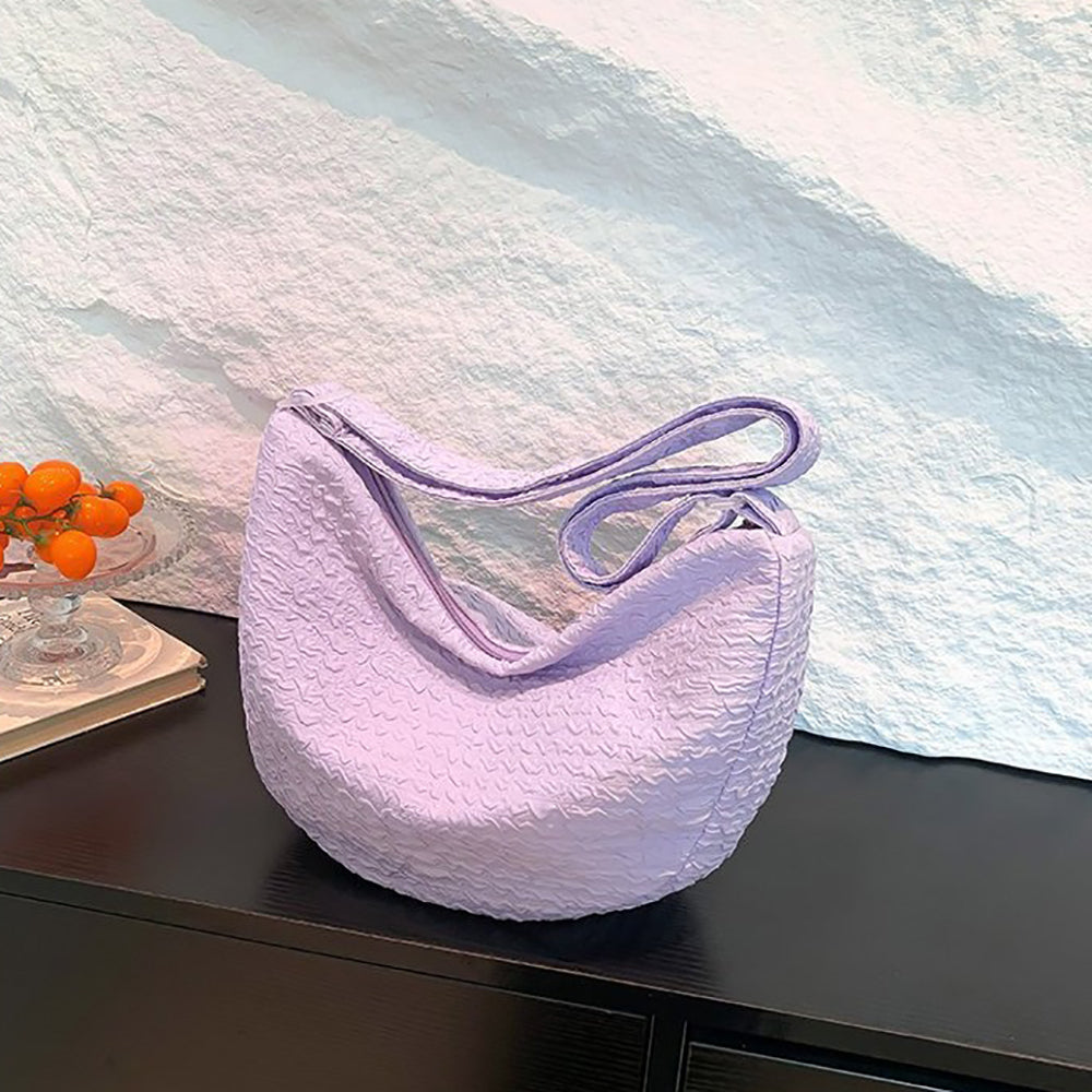 Textured Hobo Bag