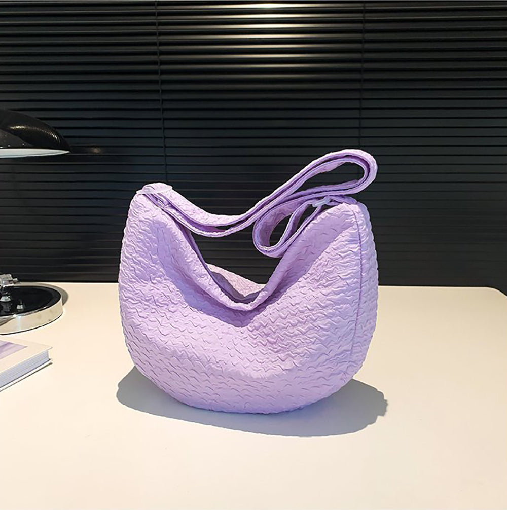 Textured Hobo Bag