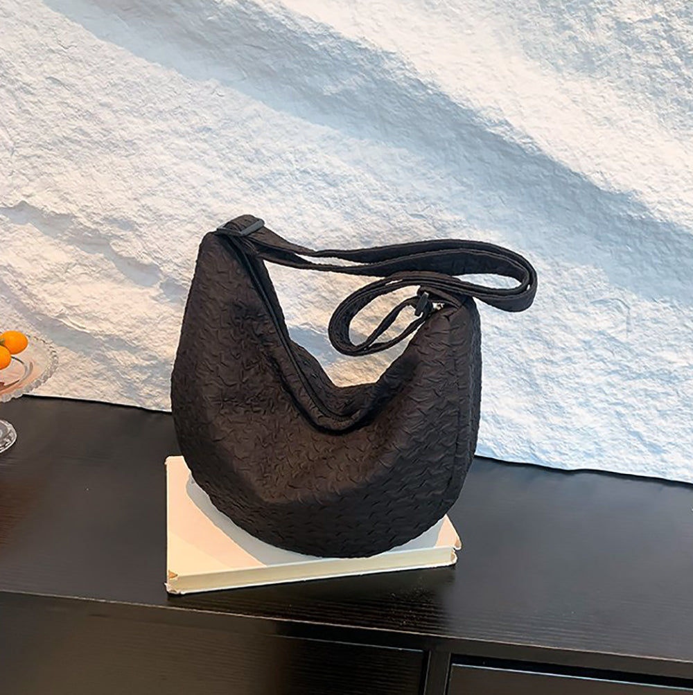 Textured Hobo Bag