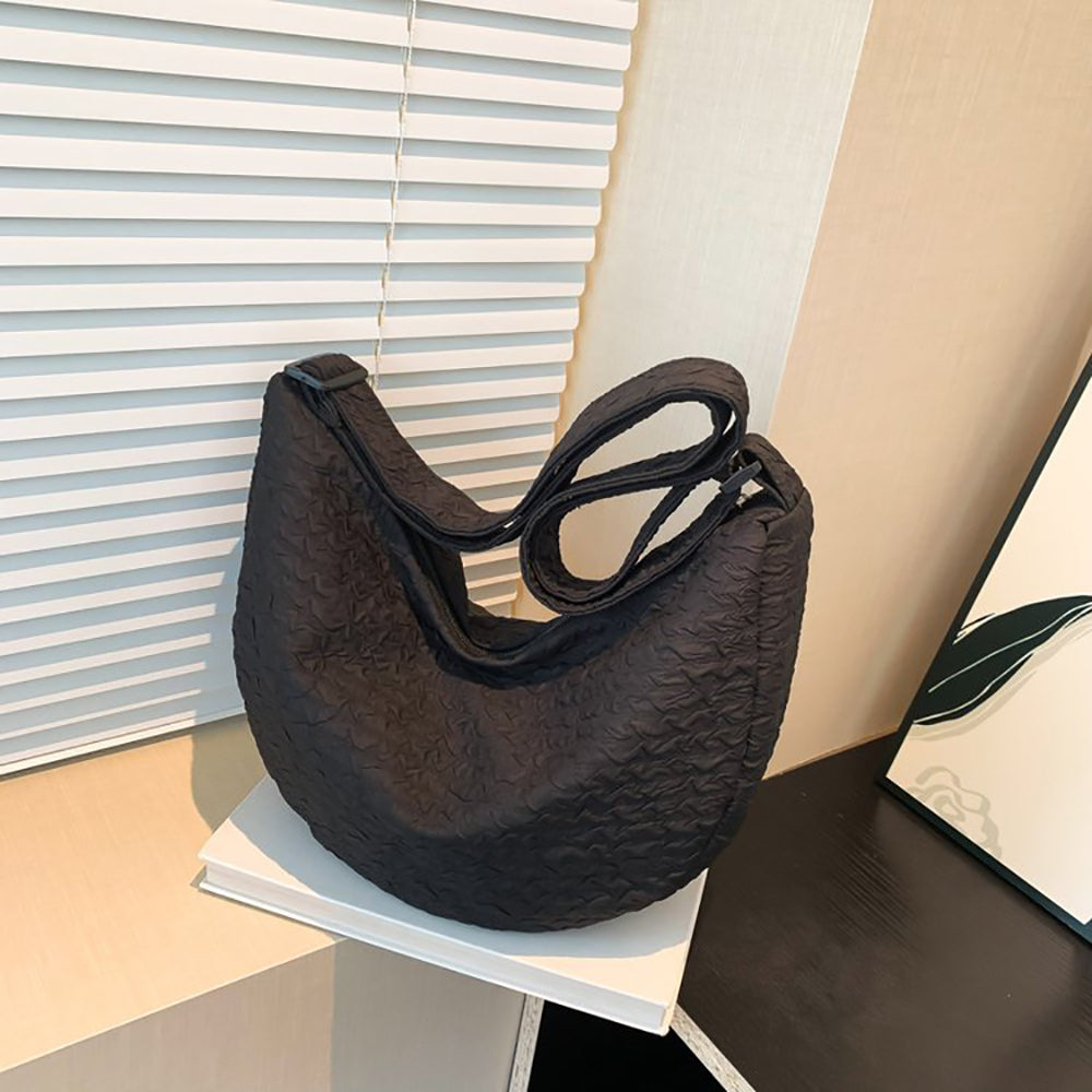 Textured Hobo Bag