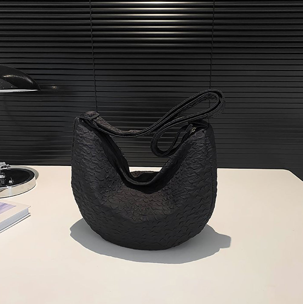 Textured Hobo Bag