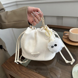 Handheld Bag with Applique