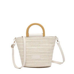 Black Textured One Handle Hobo Bag