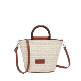 Black Textured One Handle Hobo Bag