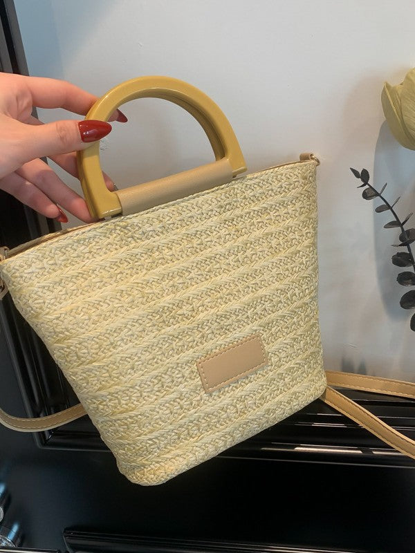 Black Textured One Handle Hobo Bag