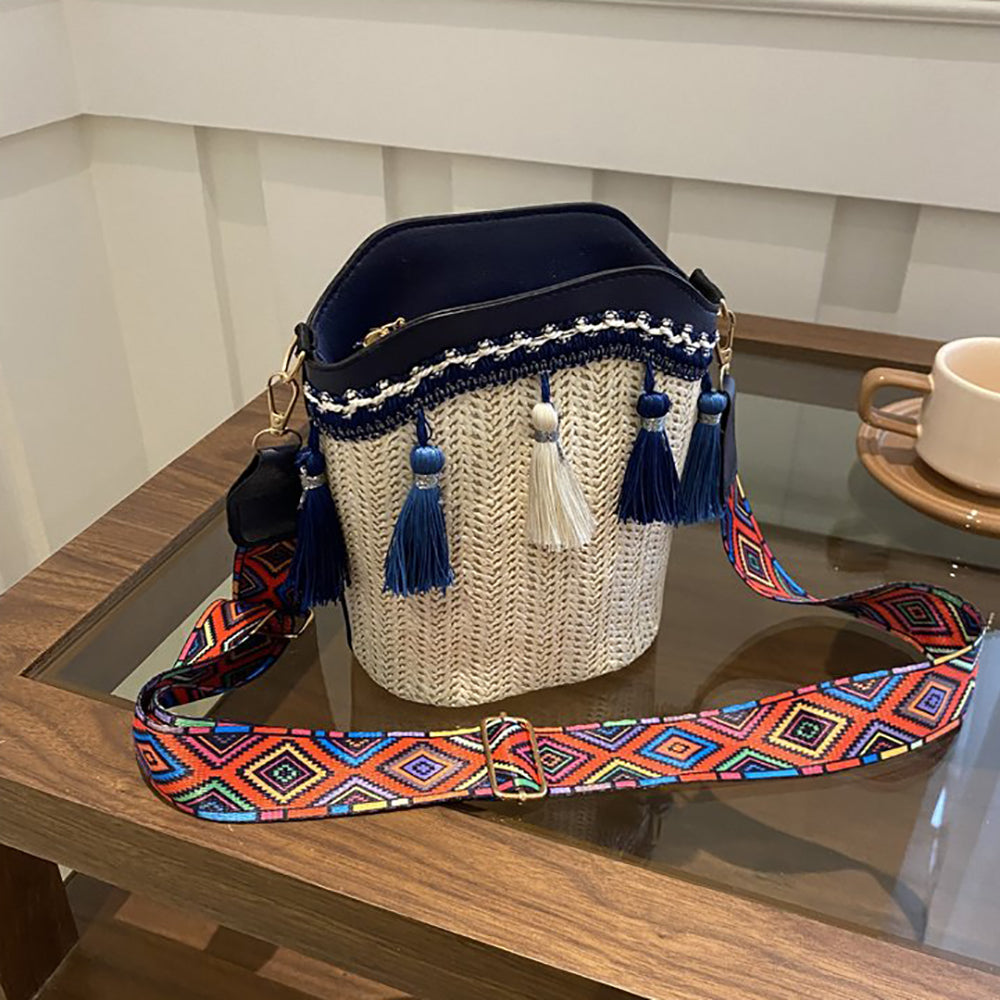 Bucket Sling Bag with Applique