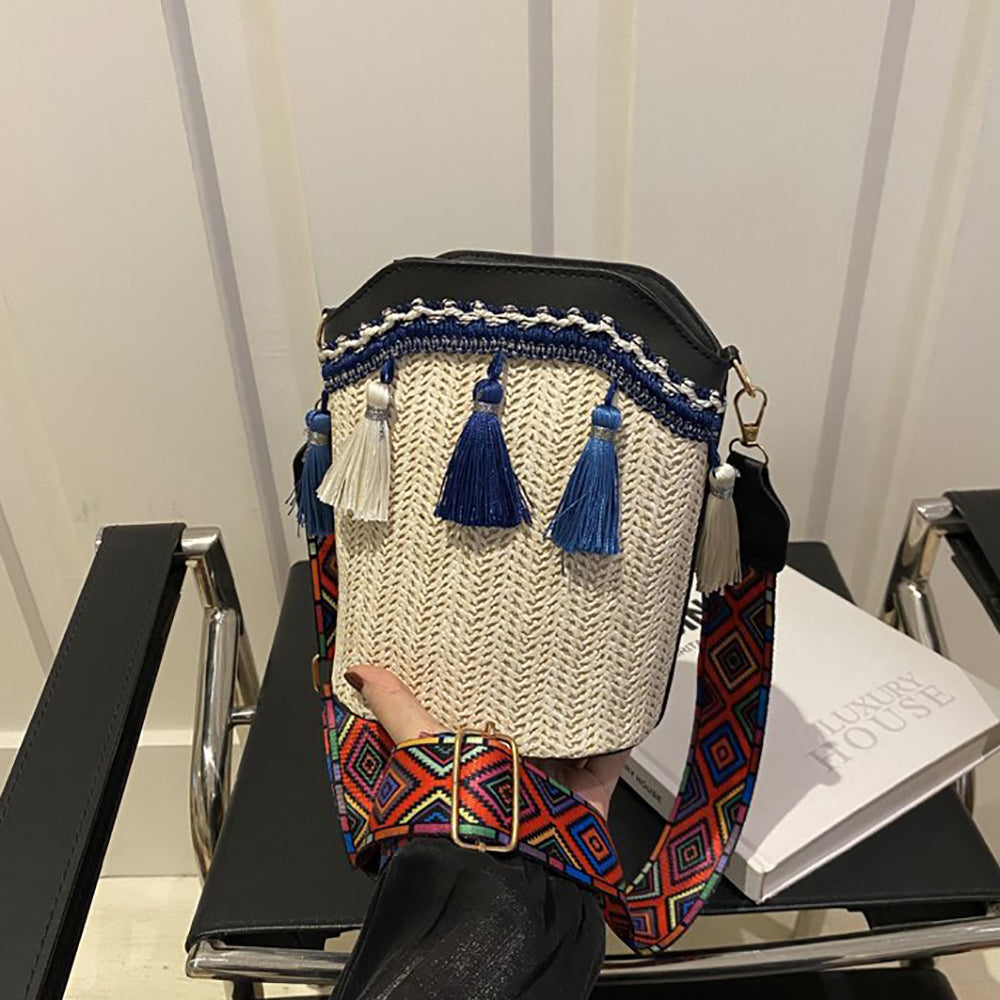 Bucket Sling Bag with Applique