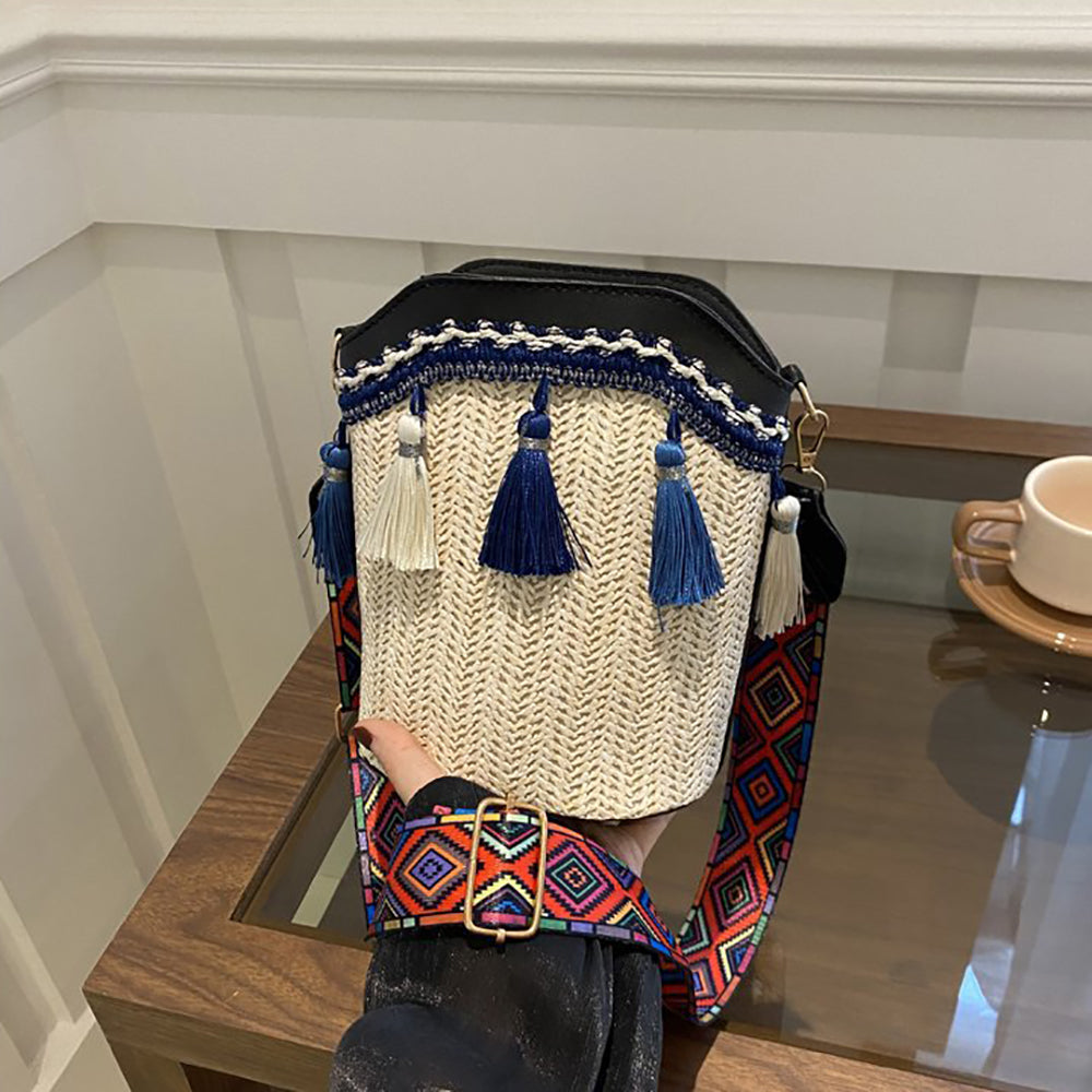Bucket Sling Bag with Applique
