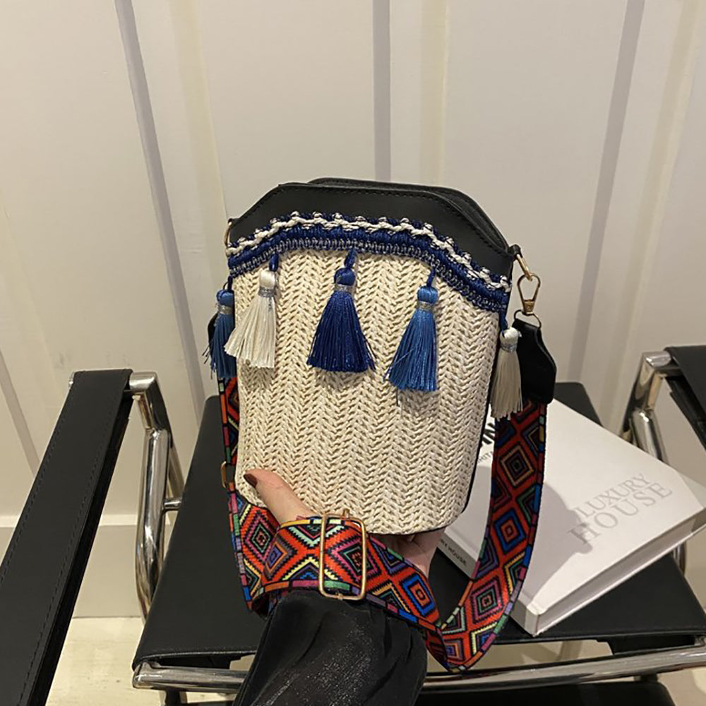 Bucket Sling Bag with Applique
