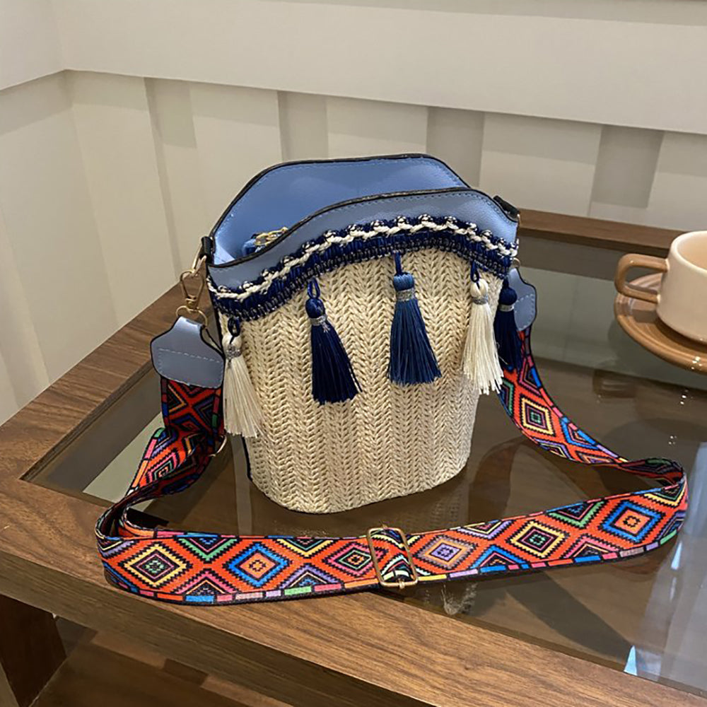 Bucket Sling Bag with Applique