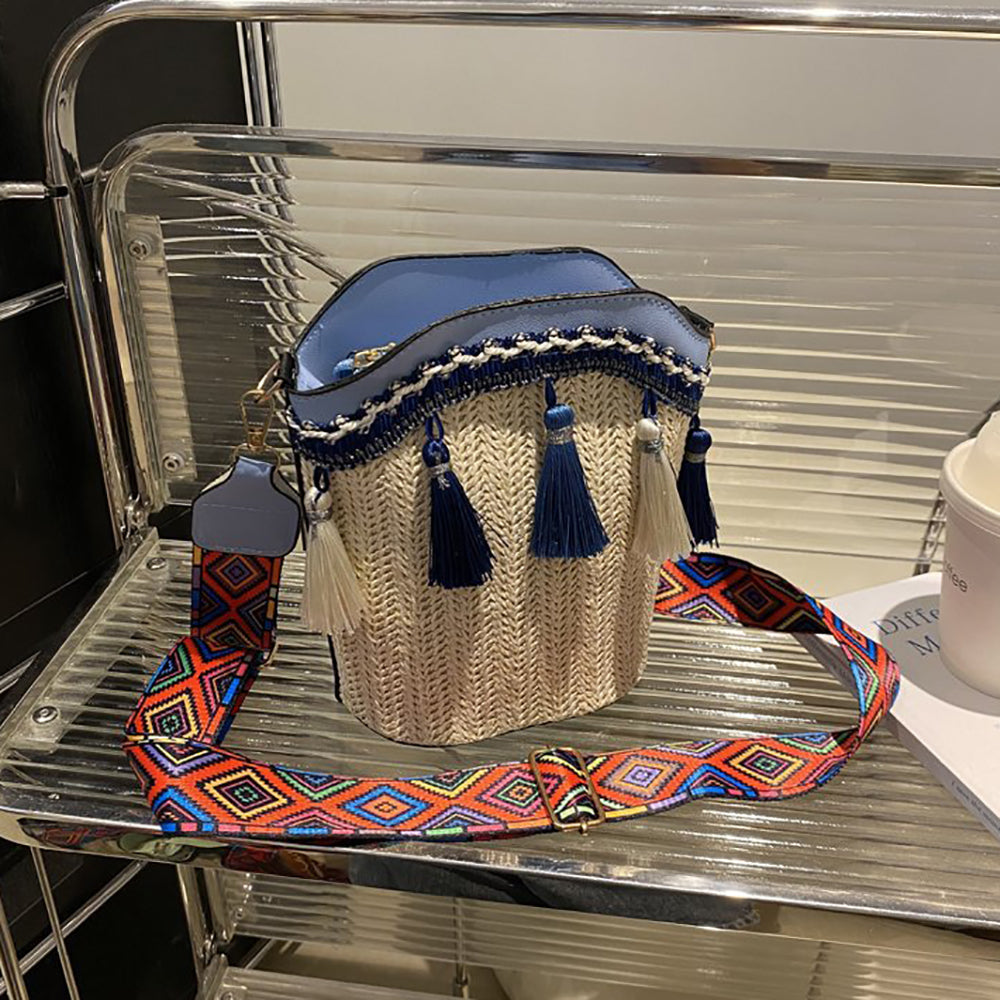 Bucket Sling Bag with Applique