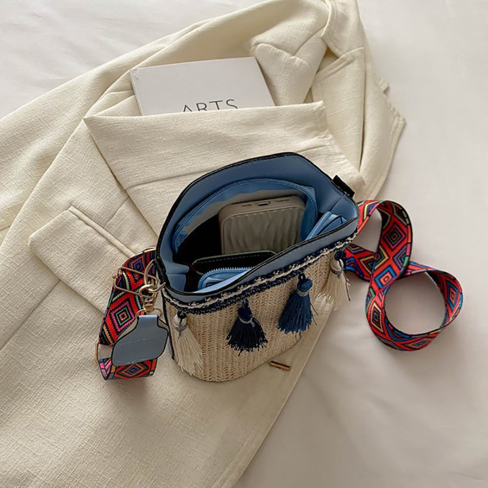 Bucket Sling Bag with Applique