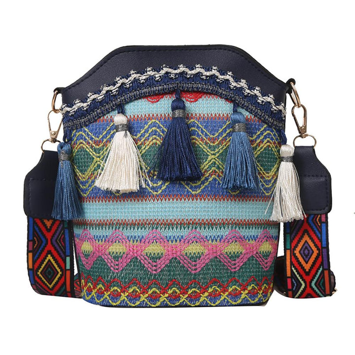 Printed PU Bucket Handheld Bag