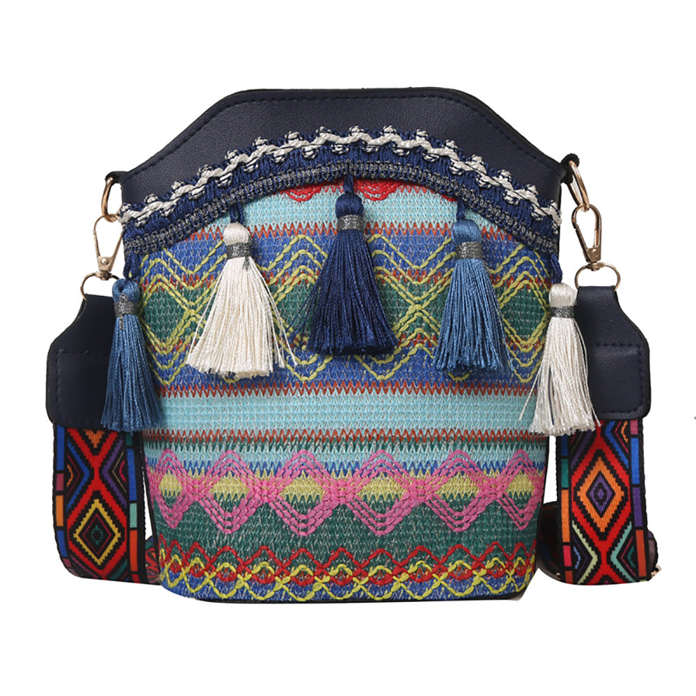 Printed PU Bucket Handheld Bag