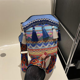 Printed PU Bucket Handheld Bag