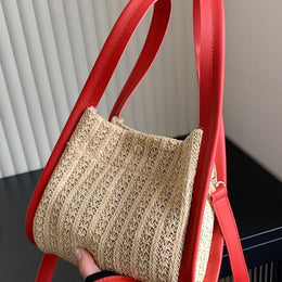 Black Textured One Handle Handheld Bag