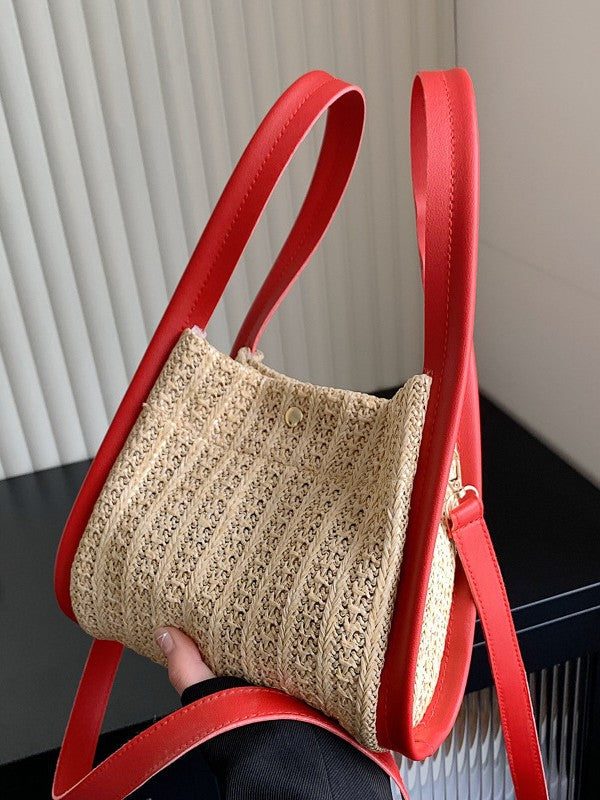 Black Textured One Handle Handheld Bag
