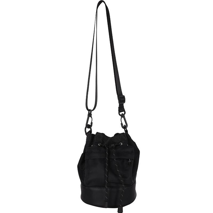 Black Solid One Handle Sling Bag