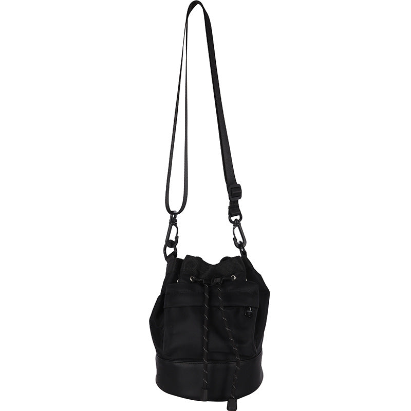 Black Solid One Handle Sling Bag