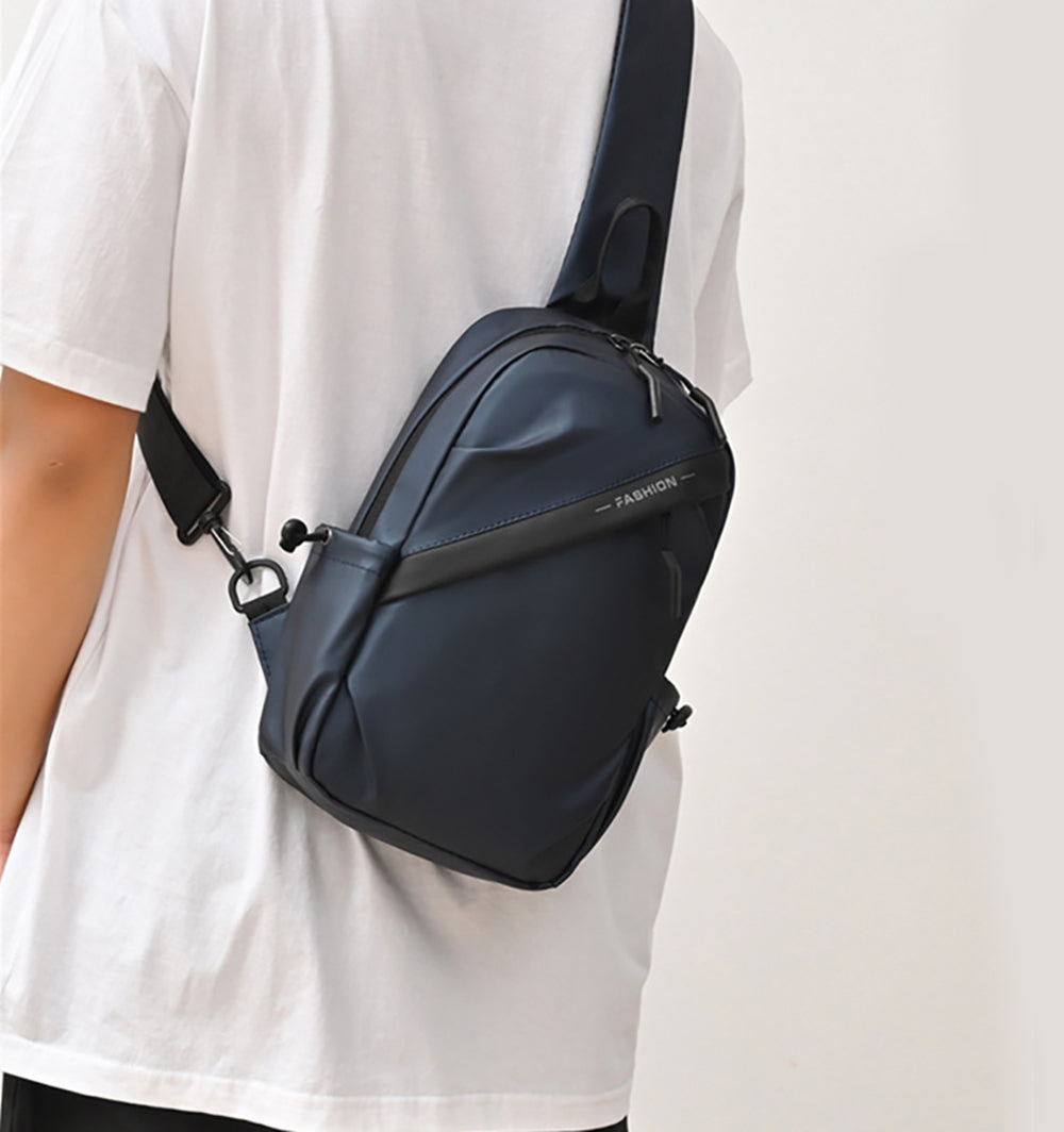 Blue Solid Crossbody Sling Bag