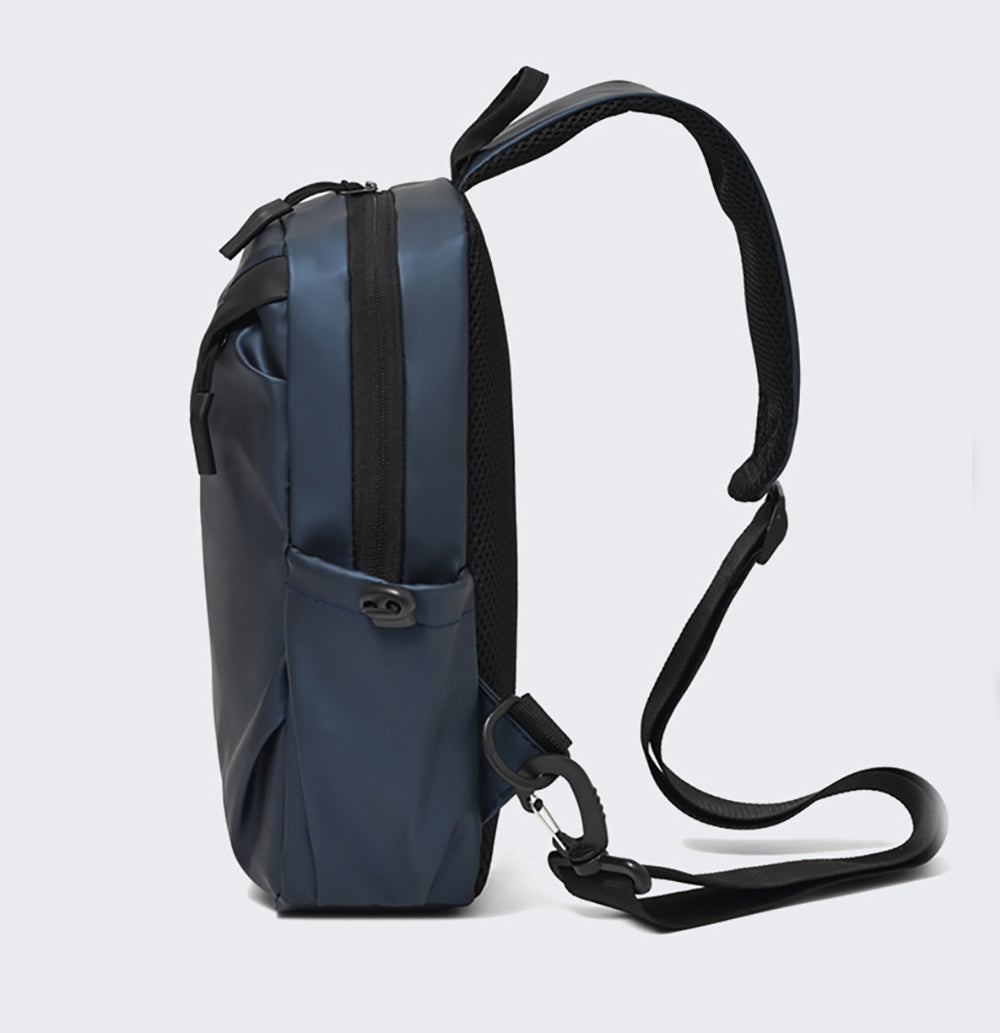 Blue Solid Crossbody Sling Bag