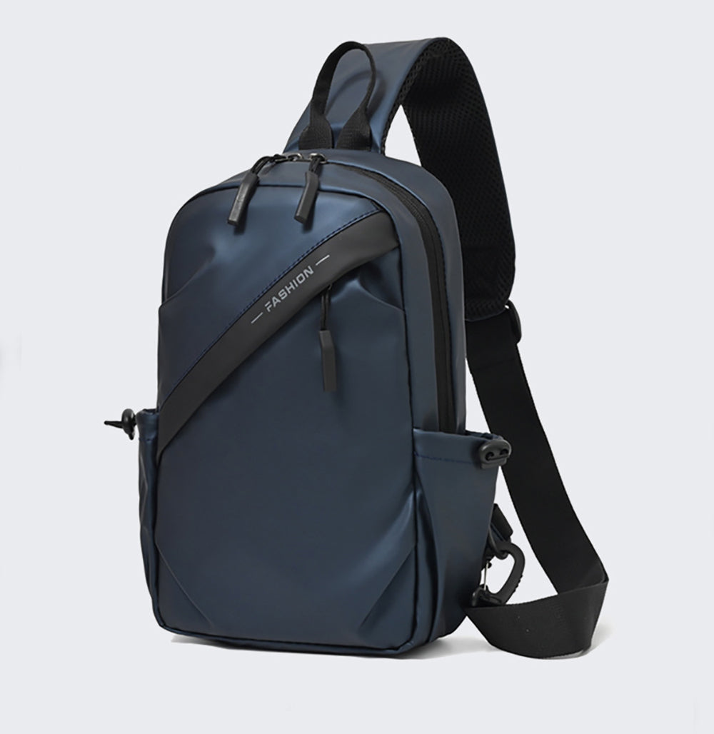 Blue Solid Crossbody Sling Bag