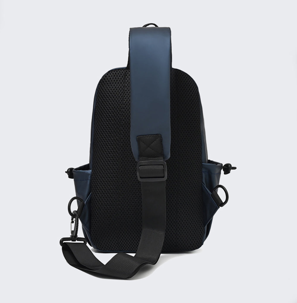 Blue Solid Crossbody Sling Bag