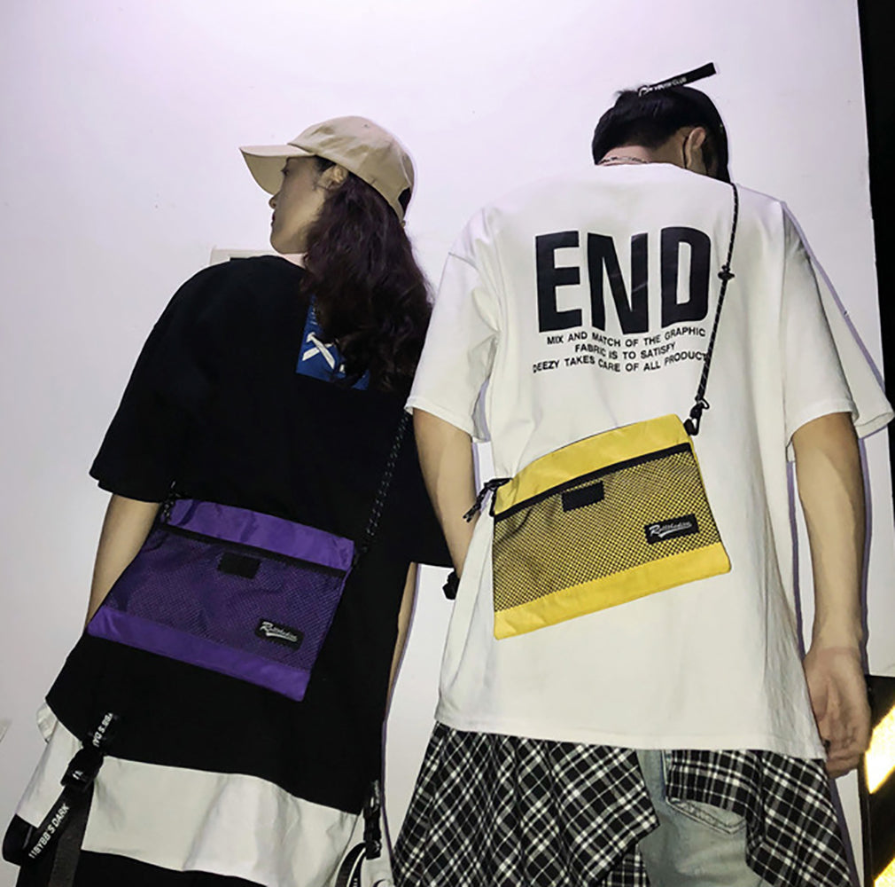 Yellow Printed Shopper Shoulder Bag