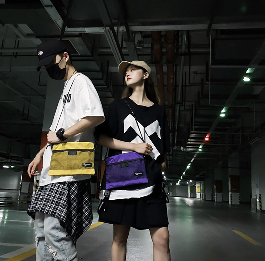Yellow Printed Shopper Shoulder Bag