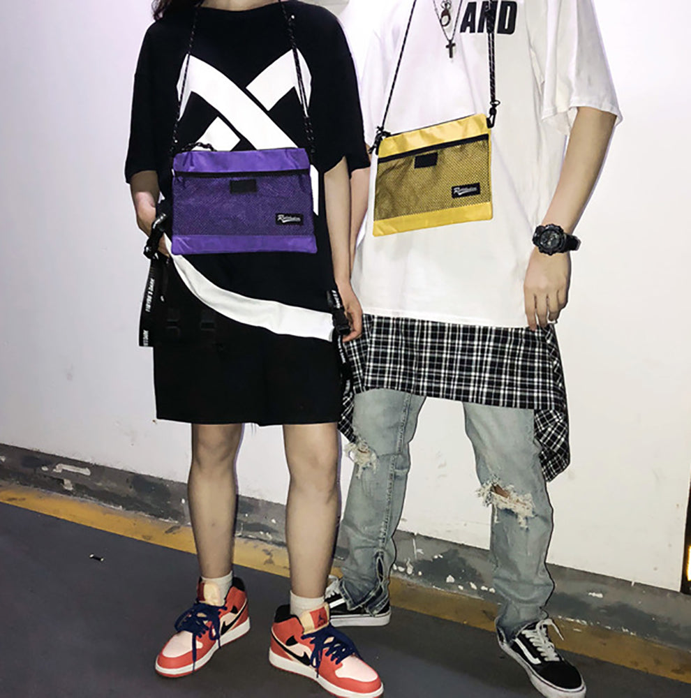 Yellow Printed Shopper Shoulder Bag