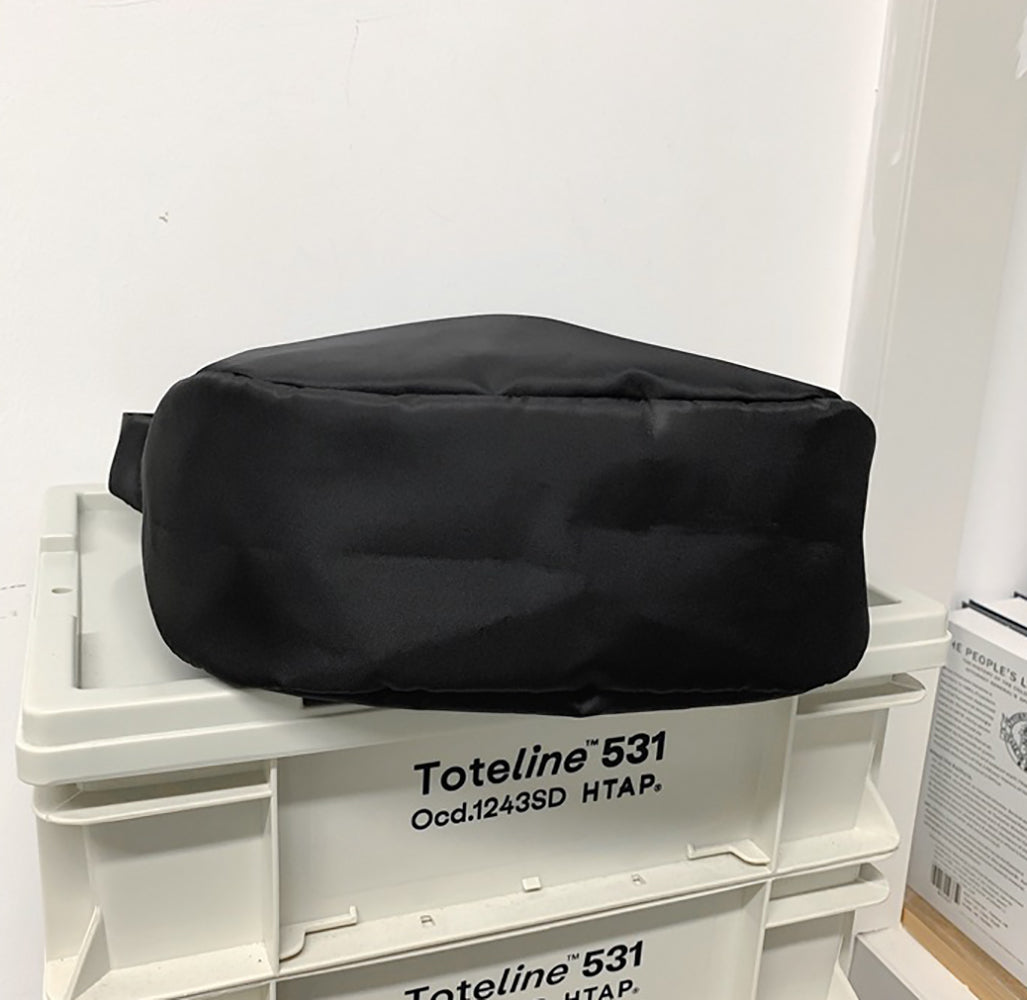 Black Solid Crossbody Sling Bag