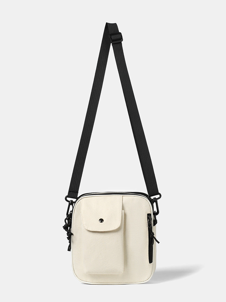 Black Solid One Handle Sling Bag