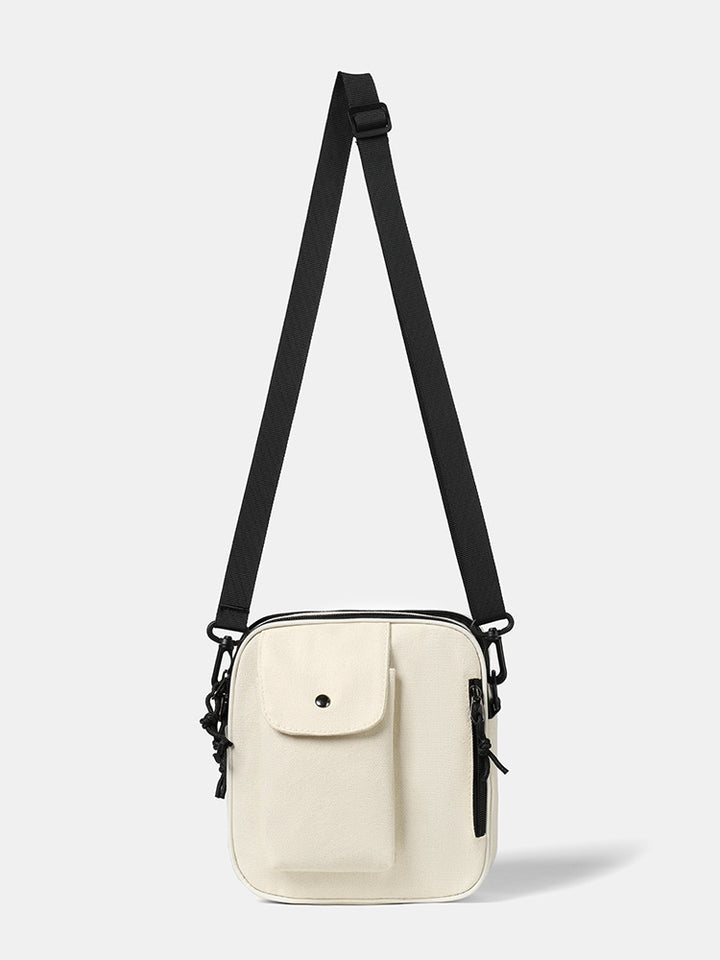 Black Solid One Handle Sling Bag