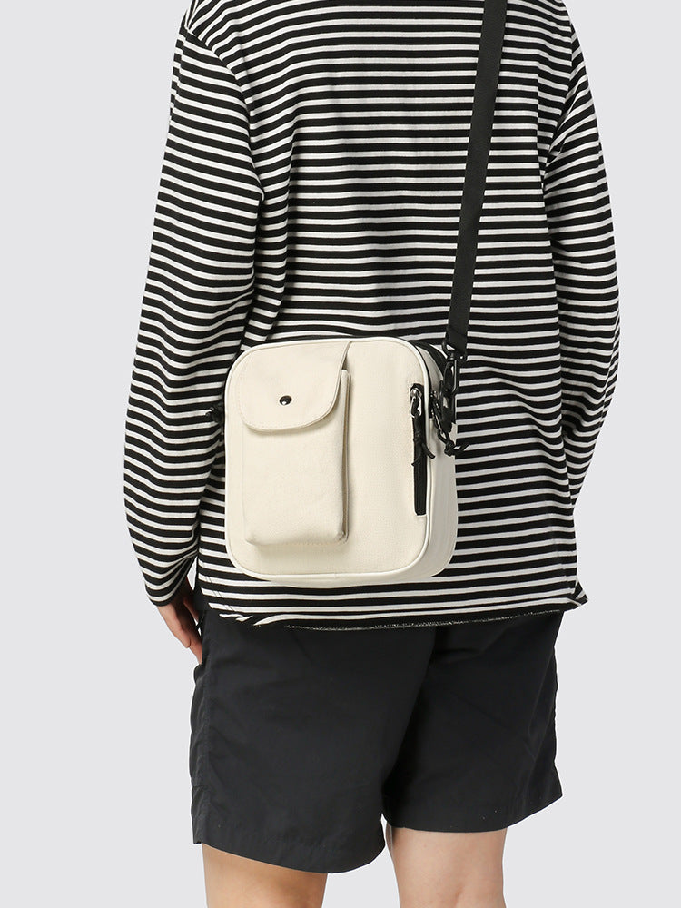 Black Solid One Handle Sling Bag