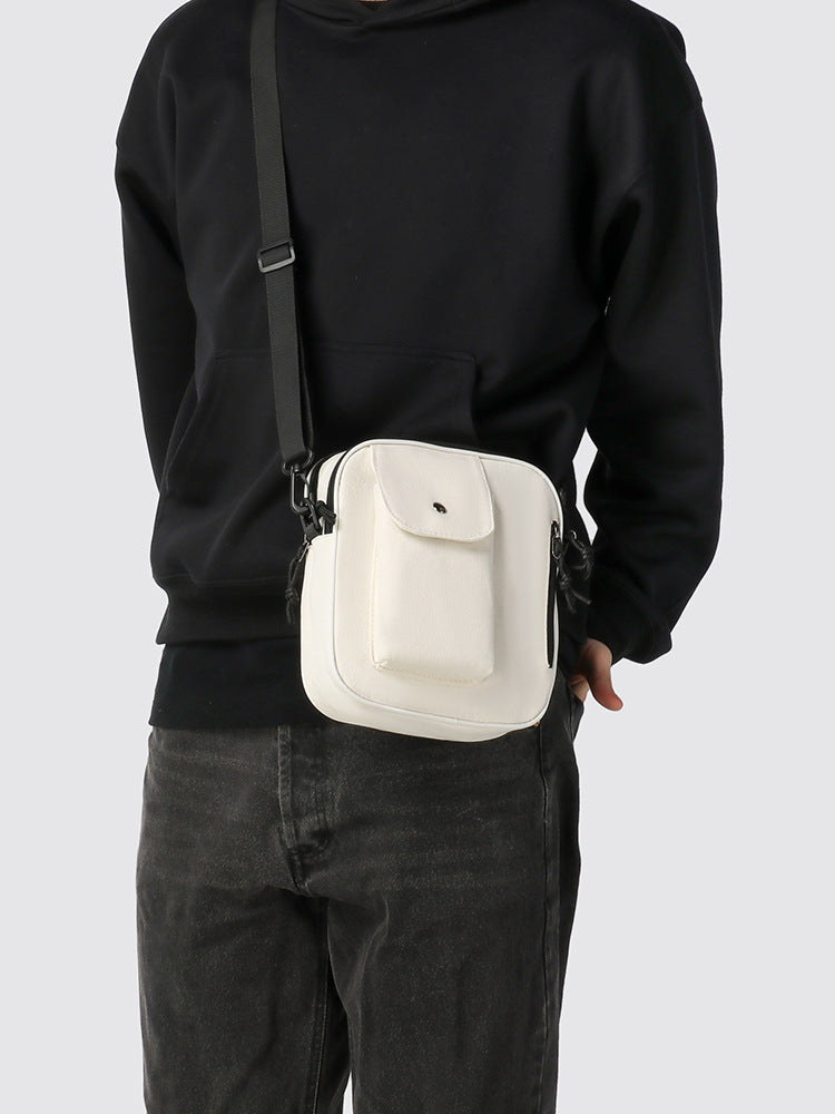 Black Solid One Handle Sling Bag