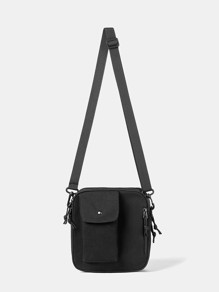 Black Solid One Handle Sling Bag