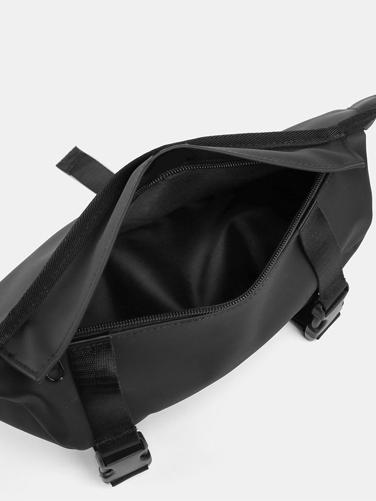 Black Solid One Handle Hobo Bag