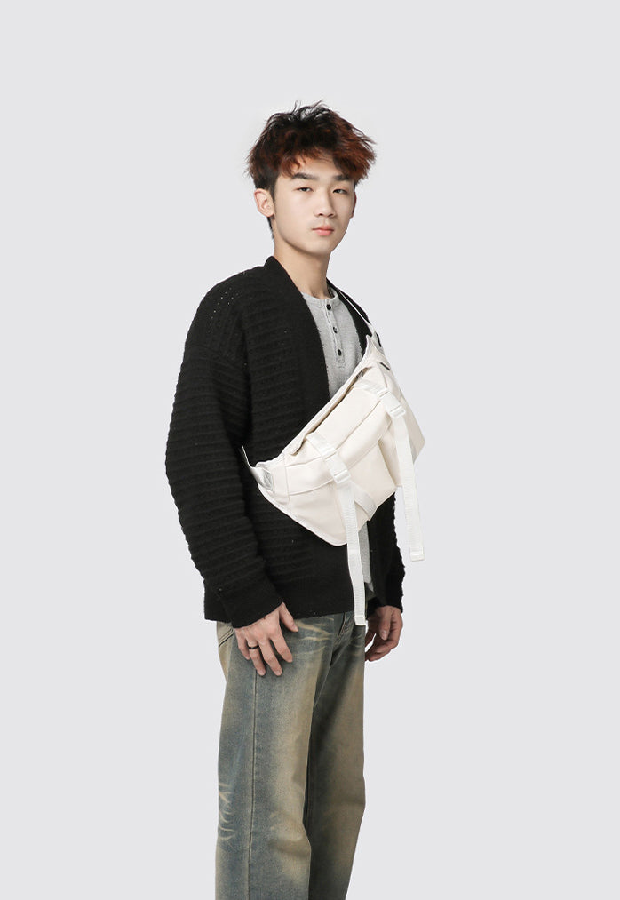 Black Solid One Handle Hobo Bag